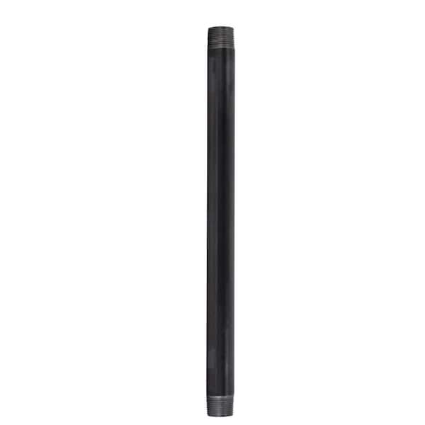 STZ 1 in. x 1.5 ft. Black Steel Sch. 40 Cut Pipe