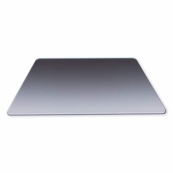 46 in. x 55 in. Blue-Gray Rectangle Glass Chair Mat Indoor Floor Mat