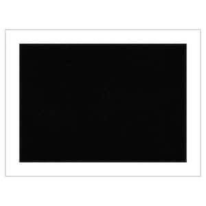 Wedge White Framed Black Corkboard 32 in. x 24 in. Bulletine Board Memo Board