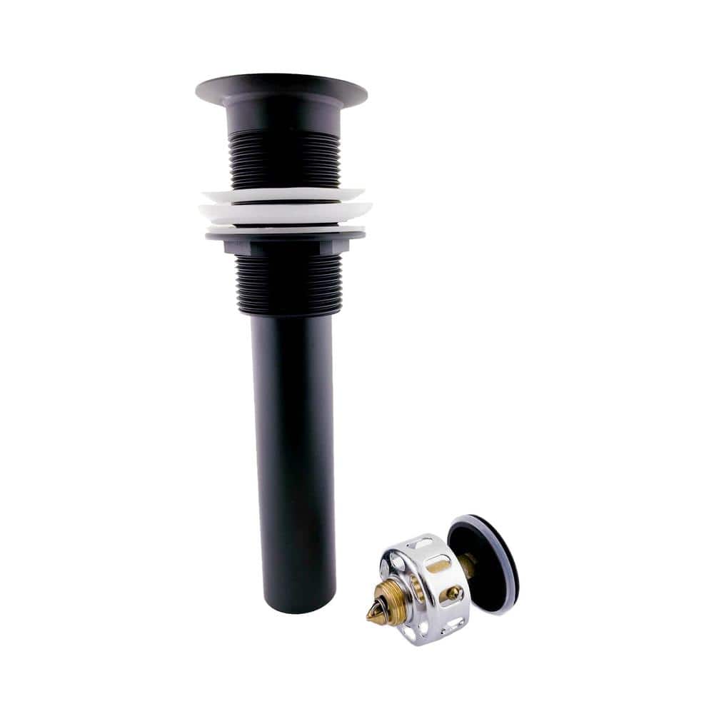 8 in. Standard Pop-Up Drain, Black