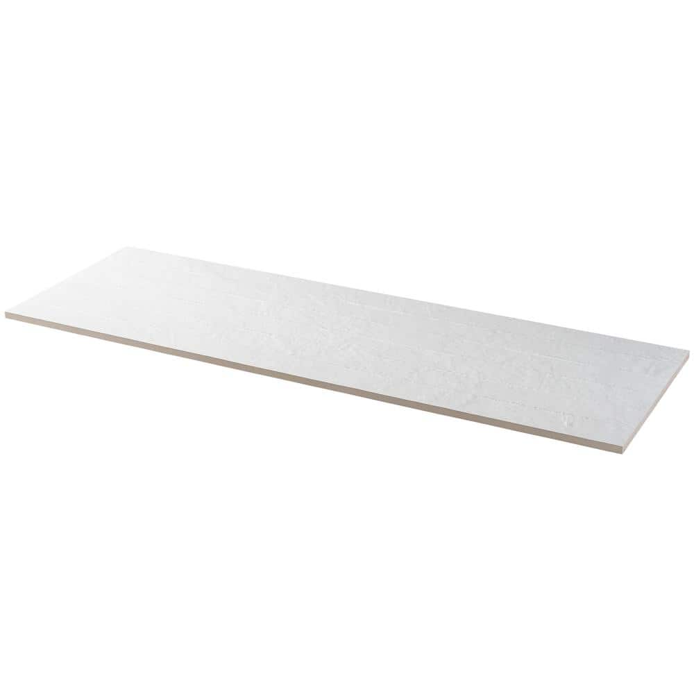 Angela Harris Matte White Ceramic Patterned Wall Tile