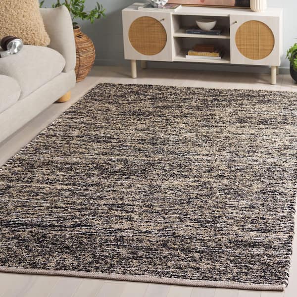 Cape Cod 4 ft. x 6 ft. Beige/Black Distressed Gradient Area Rug