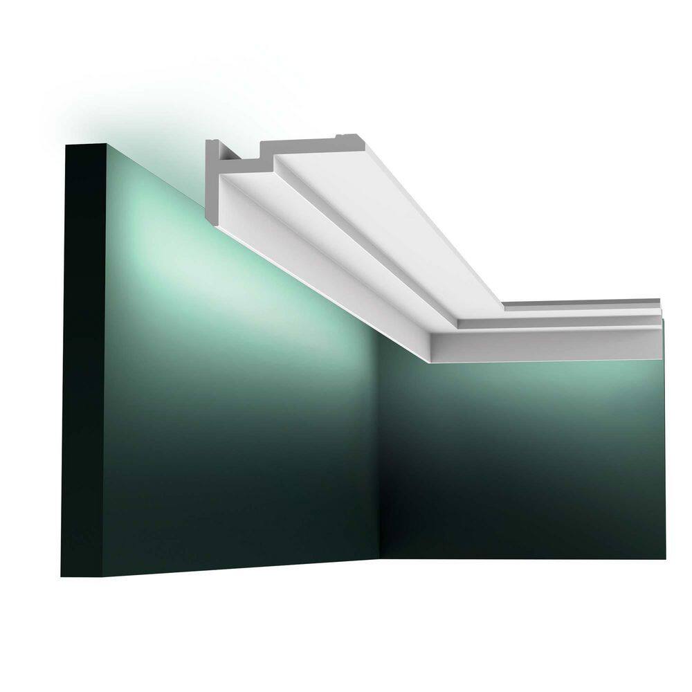Primed White Polystyrene Crown Moulding Set of 12