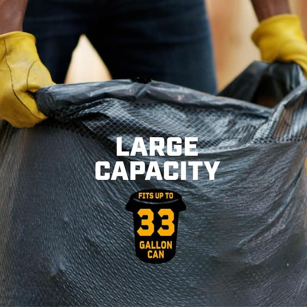 Glad 33 Gal. Heavy Duty 2x Reinforced and Rip Resistant Top Large