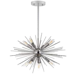 Willa 9-Light Silver Sputnik Hanging Pendant Lighting