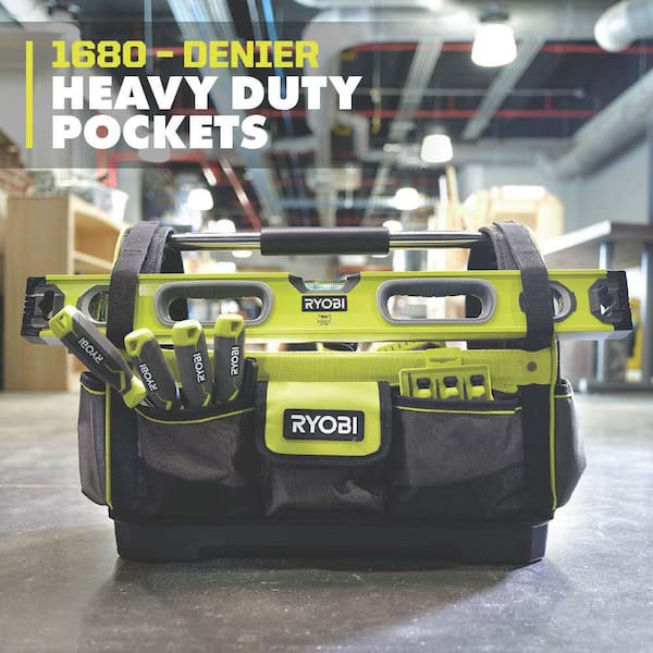 RYOBI 18 in. Tool Tote STS606 - The Home Depot