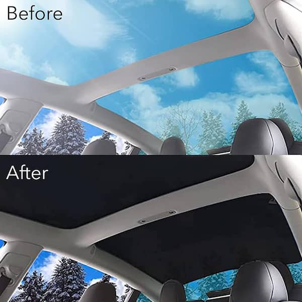 L&U Car Sunroof UV Rays Protection Window Shade for Tesla Model 3