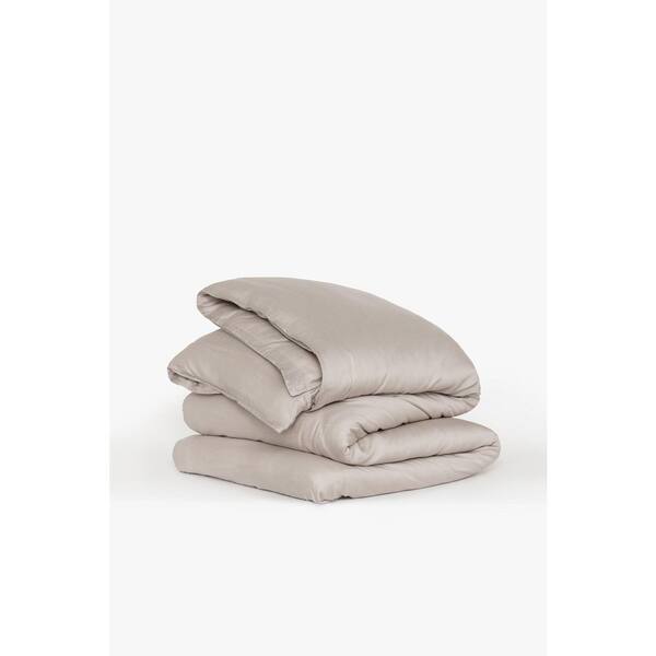 BUFFY Dark Grey Eucalyptus TENCEL lyocell King/Cal King Duvet Cover