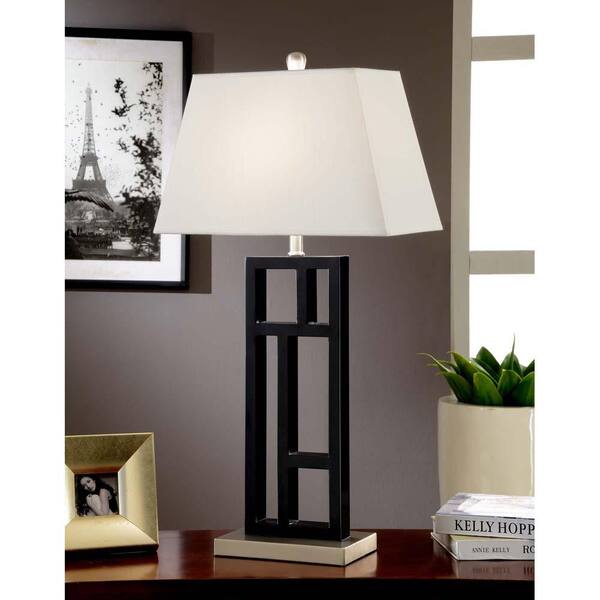 Artiva Perry Modern 31 In Black And, Contemporary Metal Table Lamps