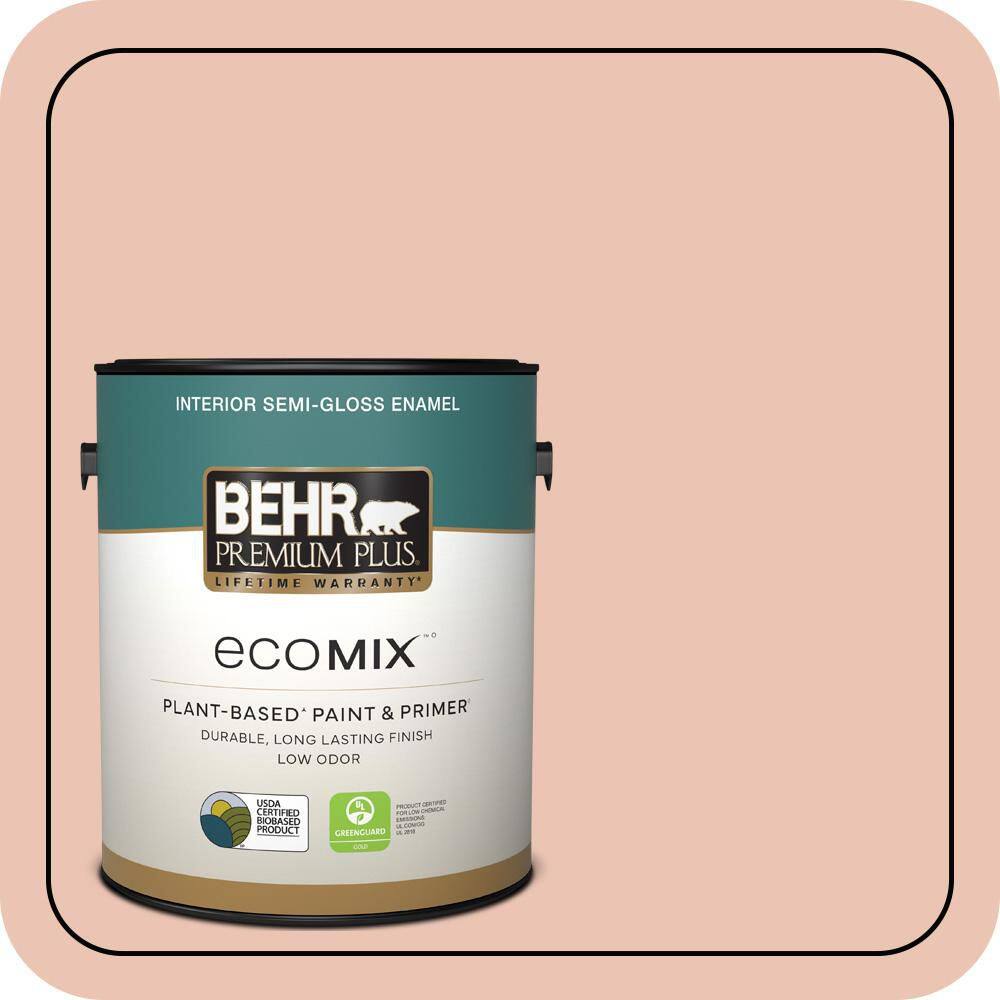 1 gal. Home Decorators Collection #HDC-CT-14 Coral Coast Semi-Gloss Enamel EcoMix Plant-Based Interior Paint & Primer price history on PriceWatchPro