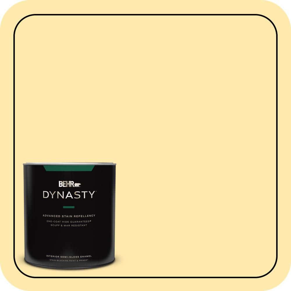 1 qt. #360A-3 Banana Split Semi-Gloss Enamel Interior Stain-Blocking Paint & Primer price history on PriceWatchPro