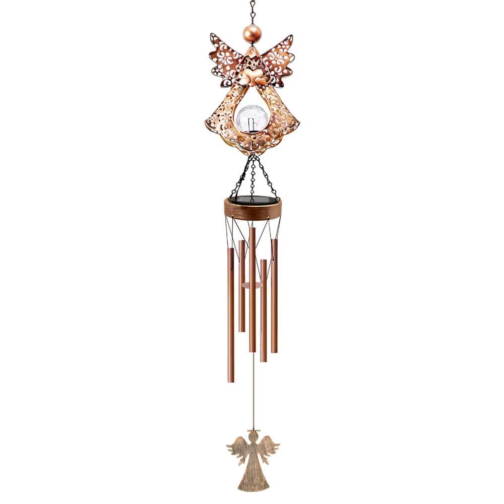 Solar Metal Guardian Angel Wind Chime: Weather Resistant Outdoor Decor - Thoughtful Gift for Mother's Day and Christmas price history on PriceWatchPro