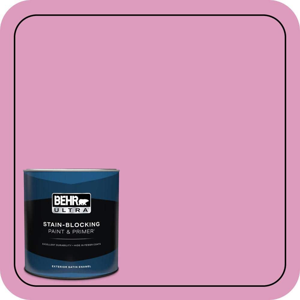 1 qt. #690B-4 Pink Begonia Satin Enamel Exterior Paint & Primer price history on PriceWatchPro