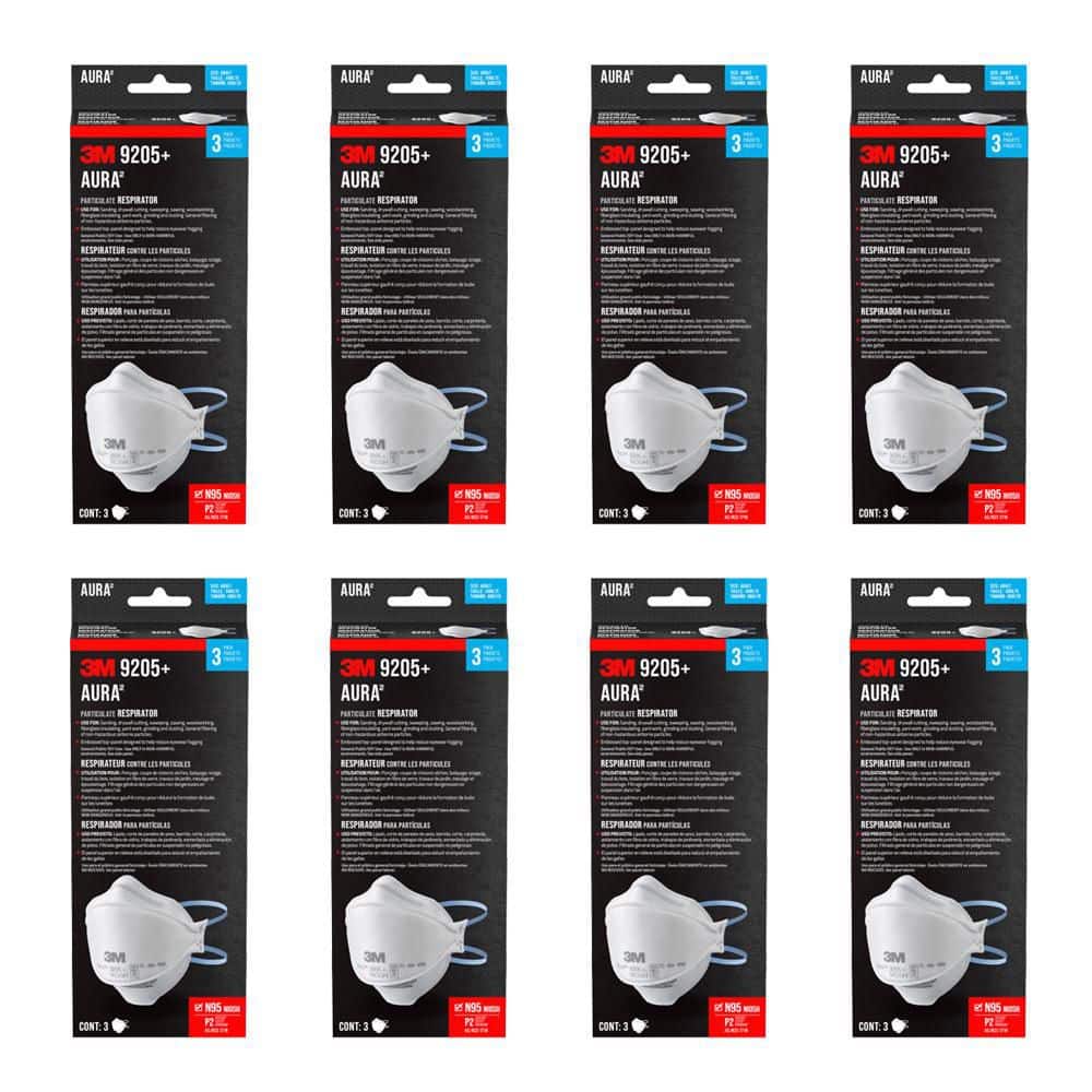 3M 9205+ N95 Aura Particulate Disposable Respirator Foldable (24