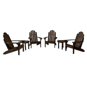 Classic Wesport Weathered Acorn 6-Piece Plastic Patio Fire Pit Seating Set