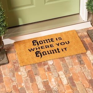 16 in. x 28 in. Coir Halloween Greeting "I Put A Spell on You" Door Mat