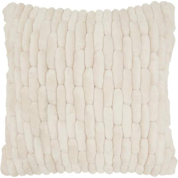 Mina Victory Sofia Ivory 20 in. x 20 in. Throw Pillow
