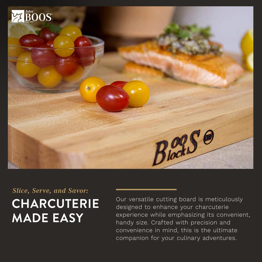 Maple Wood 16" x 10" Reversible Cutting Board with Eased Corners