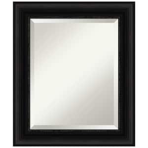 Medium Rectangle Parlor Black Beveled Glass Classic Mirror (25.5 in. H x 21.5 in. W)