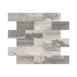 11.6 in. x 11.4 in. Vinyl Peel and Stick Backsplash, Self-Adhesive Wall Tile, Covered 9 sq. ft. (10 Packs)