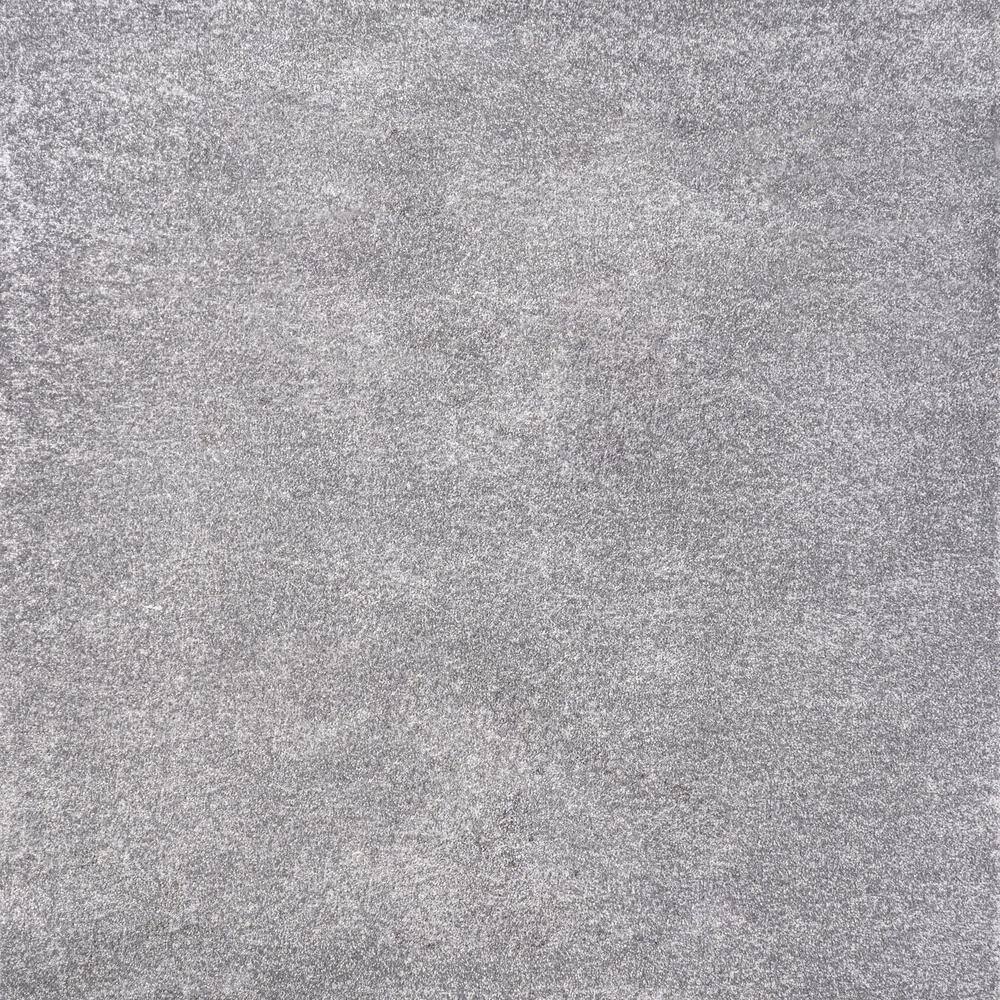 JONATHAN Y Haze Solid LowPile Gray 6' Square Area Rug SEU100A6SQ