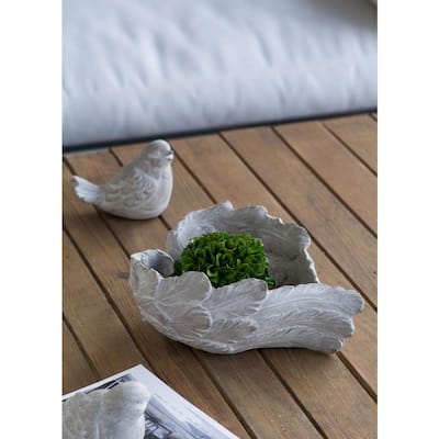 Ardax White Ceramic Decorative Bowl with Face Pattern ...