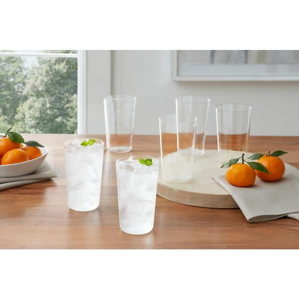 Modern Tall Acrylic Drink Tumblers - 21 oz. (Set of 6)