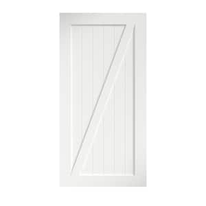 42 in. x 96 in. Z-Shape Solid Core White Primed Interior Barn Door Slab