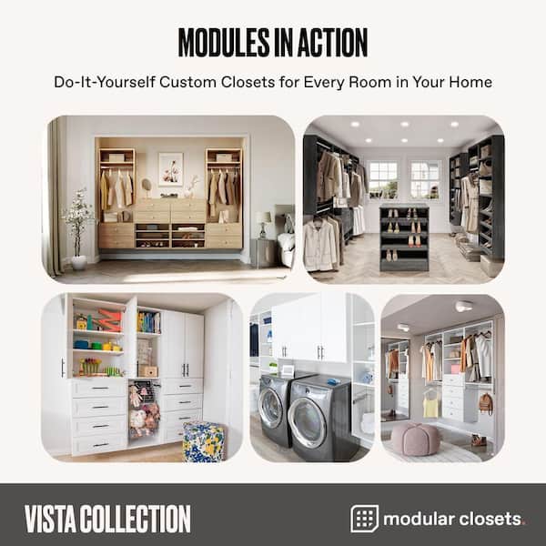 MODULAR CLOSETS Vista Collection 28.5 in. W-28.5 in. W White