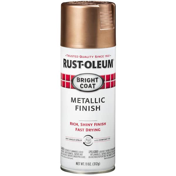 Stops Rust 344733 Bright Coat Spray Paint, 11oz, Rose Gold