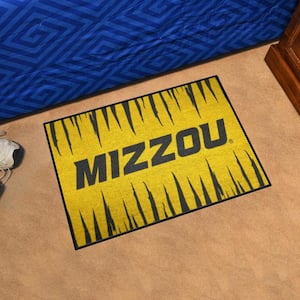University of Missouri Yellow 19 in. x 30 in. Starter Mat Accent Rug