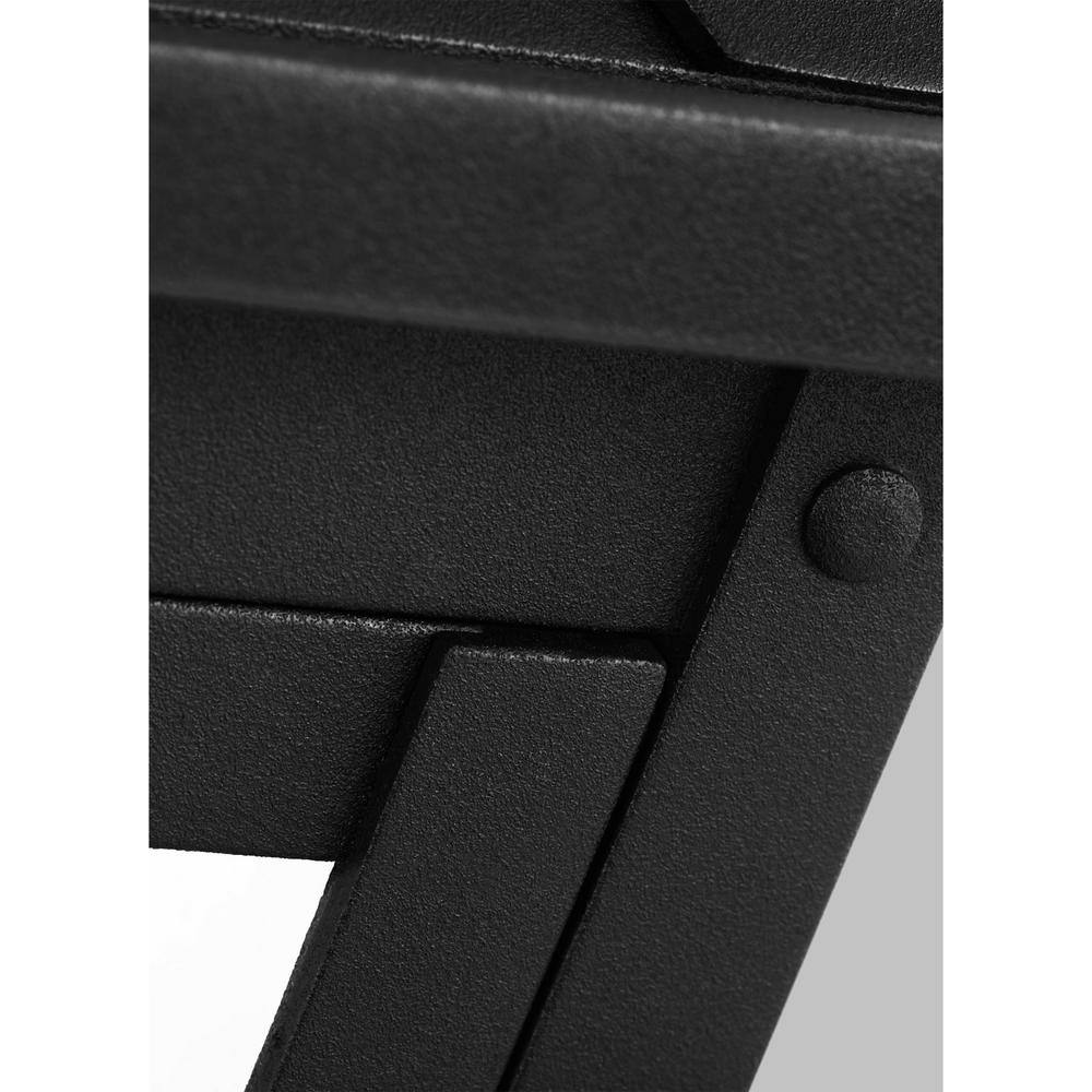 Hyannis 24.5" Textured Black Outdoor Lantern Wall Light