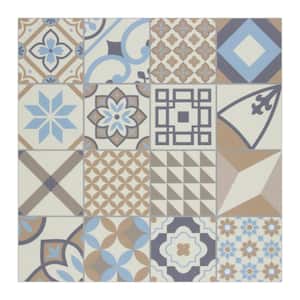 Patterned 9 in. x 9 in. Peel and Stick Backsplash Square Mosaic Wall Tile, Mix Color (20-Tiles, 11.4 sq. ft.)