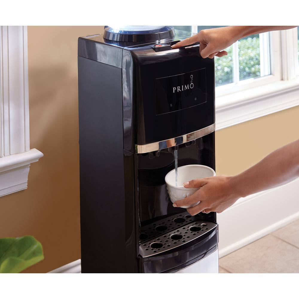 Primo Black and Stainless Steel Top Load Water Dispenser