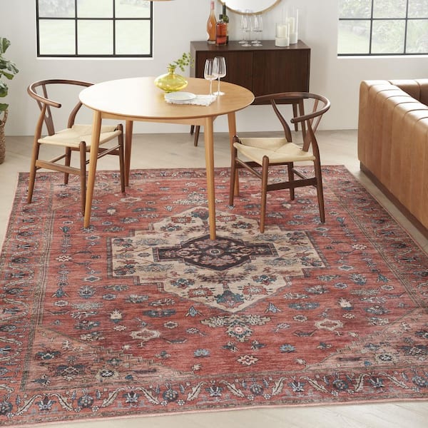 Nourison Home and Garden RS085 Rust Area Rug – Incredible Rugs and Decor