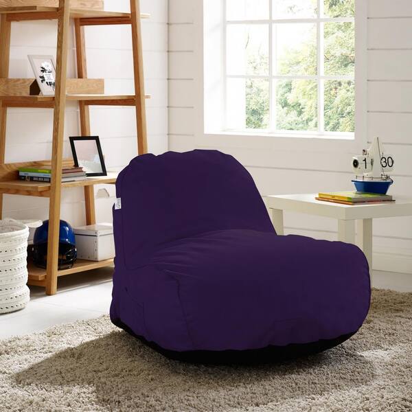 purple bean bag chair