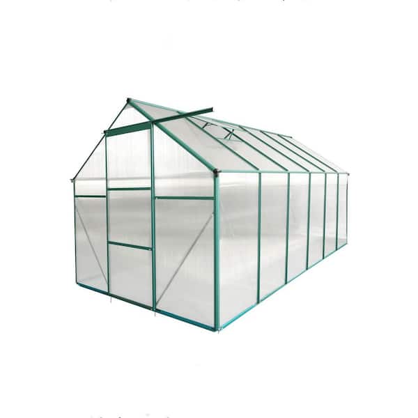 Unbranded 74.80 in. W x 142.2 in. D x 76.77 in. H Polycarbonate Greenhouse Raised Base in All Season