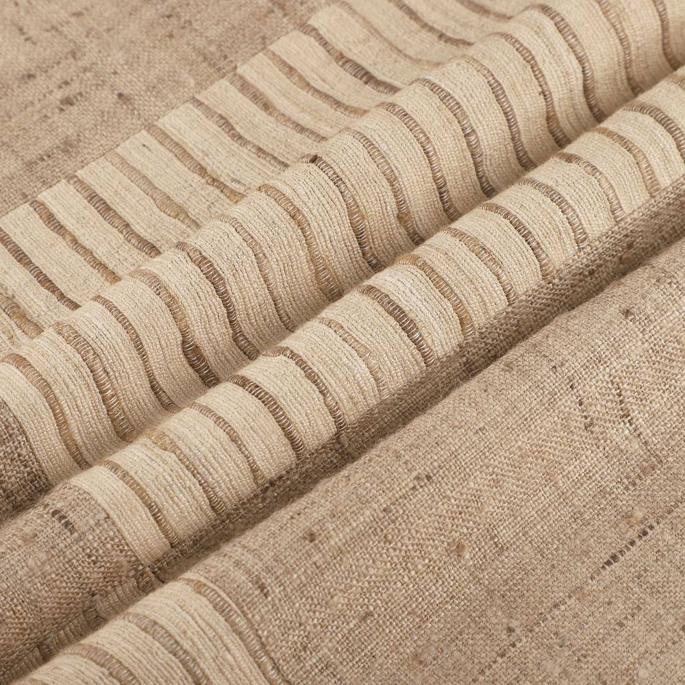 Marie 24" Beige Textured Silk Throw Pillow