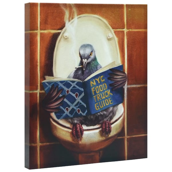 Empire Art Direct "Stool Pigeon" Graphic Art Print on Wrapped Canvas Pigeon Pet Wall Art