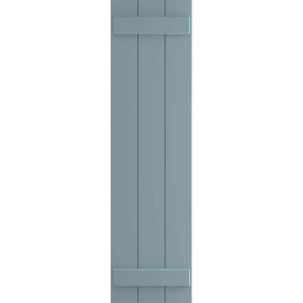 UPC 195293305212 product image for 16-1/8 in. x 66 in. True Fit PVC Three Board Joined Board and Batten Shutters Pa | upcitemdb.com