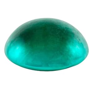 9 in. Dia Emerald Green Glass Toadstool Gazing Ball