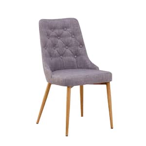 Cicely Grey Linen Parsons Chairs (Set of 2)