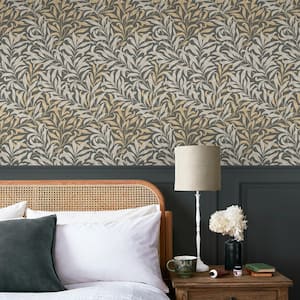 William Morris At Home Willow Bough Charcoal Wallpaper
