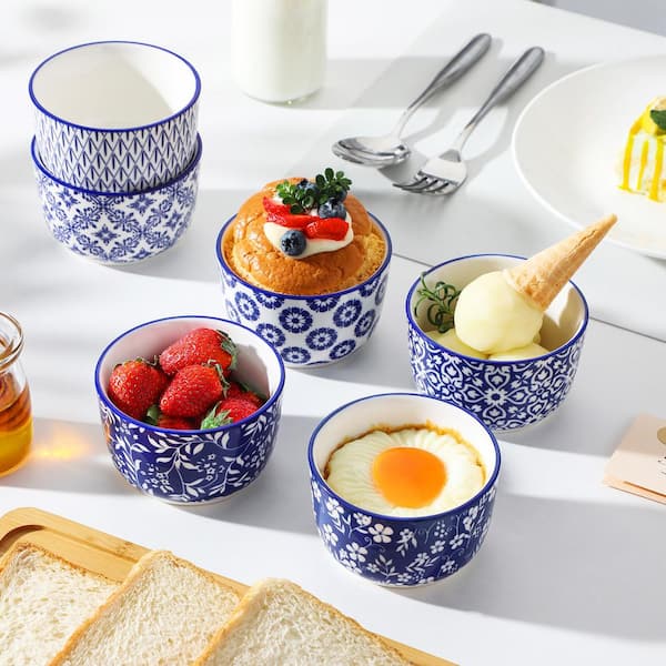 Oven Safe White Ramekin Dishes Sweese 6-Piece Porcelain Ramekins