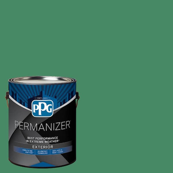 PERMANIZER 1 gal. PPG1132-6 Mallard Green Semi-Gloss Exterior Paint