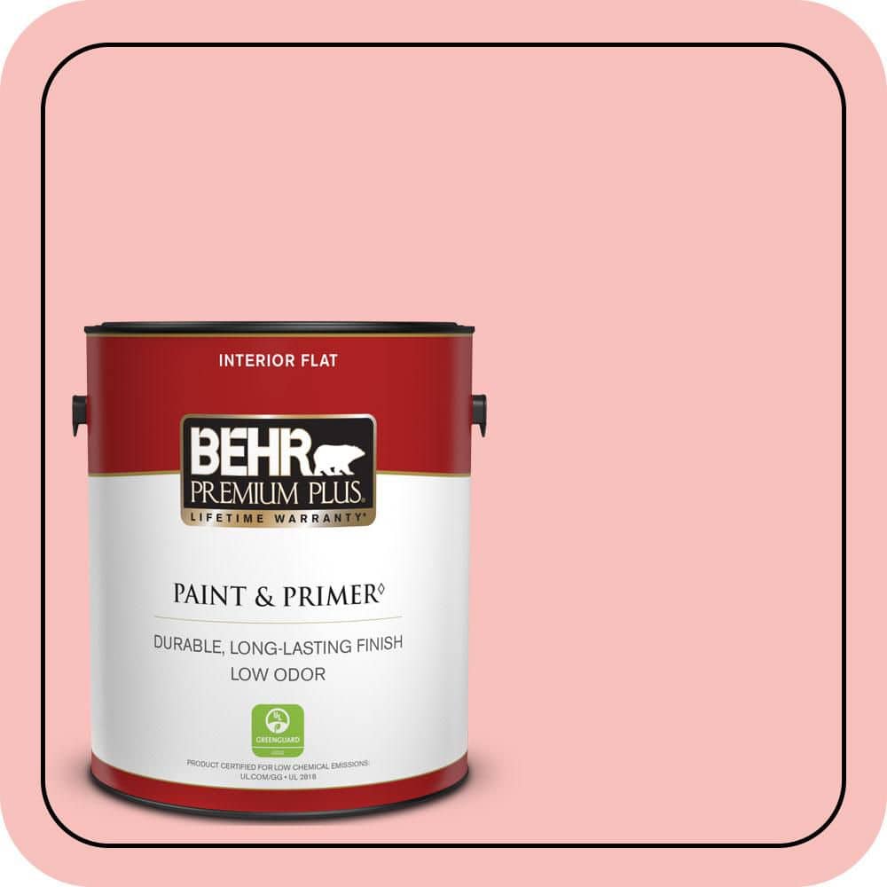 1 gal. #160A-3 Pink Hydrangea Flat Low Odor Interior Paint & Primer price history on PriceWatchPro