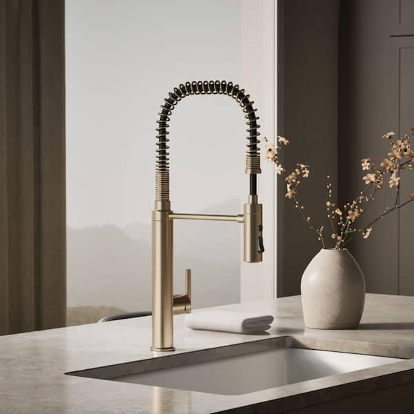 Purist Single-Handle Standard Kitchen Faucet in Vibrant Brushed Bronze