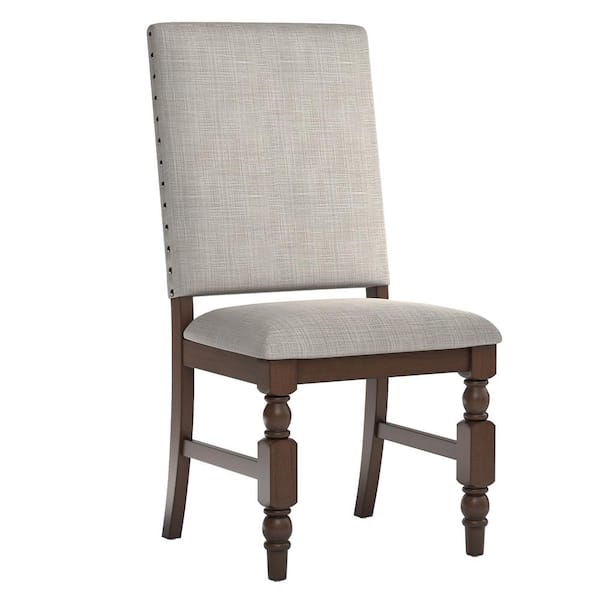 Grey nailhead dining online chairs