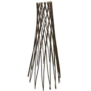 72 in. H Willow Round Tepee Trellis