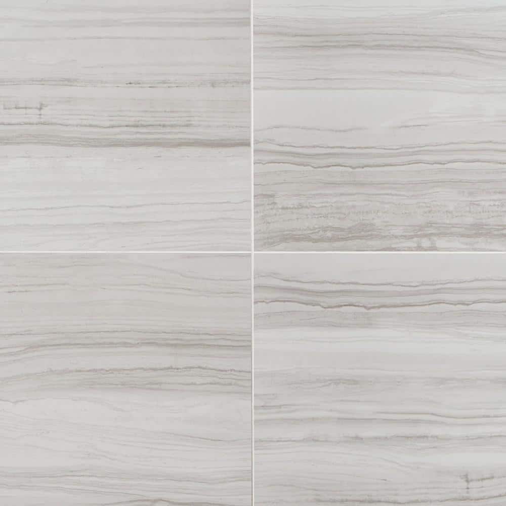 Luminus White Polished Porcelain Large Format Tile